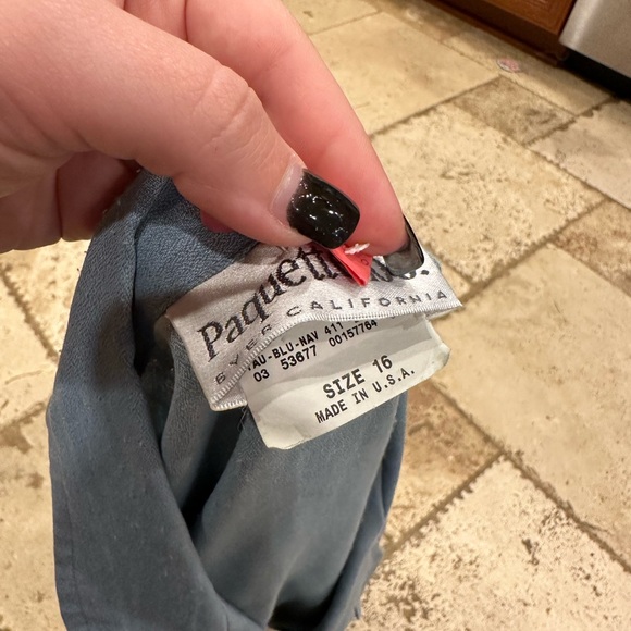 Women’s Vintage Paquette Too! Short sleeve button crop size 16 - Picture 10 of 12